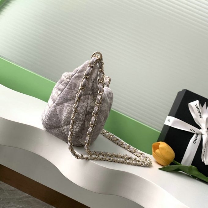 シャネル 2025年 スモール チェーンポーチ CHANEL ショルダーバッグ サンドバッグ キャンパス レディース - 画像 (2)