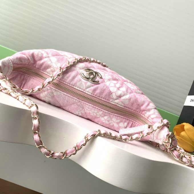 シャネル 2025年 スモール チェーンポーチ CHANEL ショルダーバッグ サンドバッグ キャンパス レディース - 画像 (5)