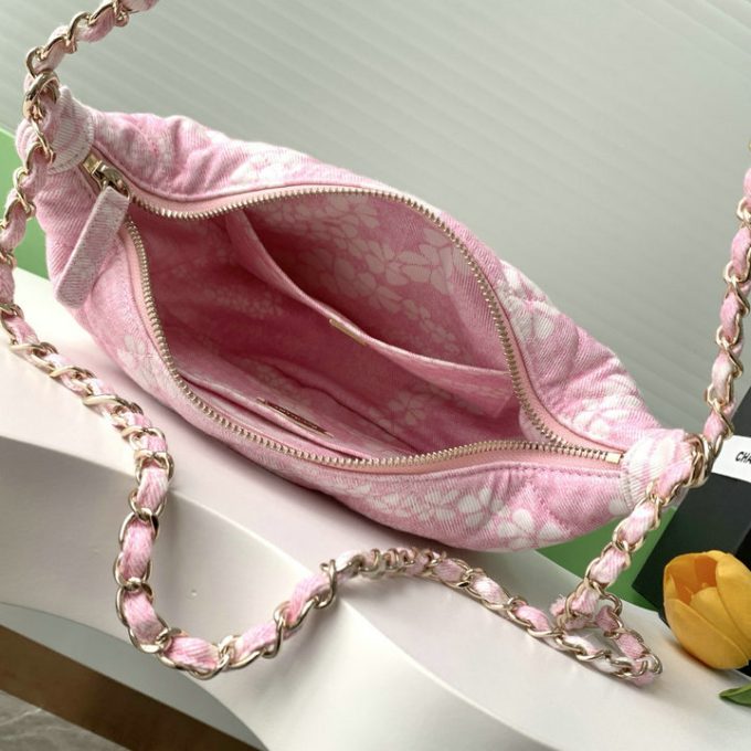 シャネル 2025年 スモール チェーンポーチ CHANEL ショルダーバッグ サンドバッグ キャンパス レディース - 画像 (6)