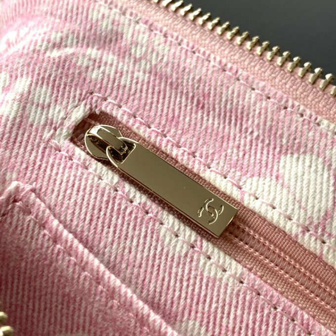 シャネル 2025年 スモール チェーンポーチ CHANEL ショルダーバッグ サンドバッグ キャンパス レディース - 画像 (7)