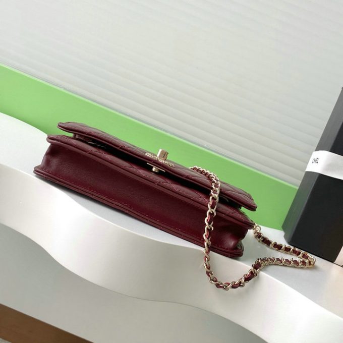 シャネル 2025年 WOC トップハンドルバッグ CHANEL トートバッグ 2way ショルダーバッグ レディース ゴールド金具 - 画像 (4)