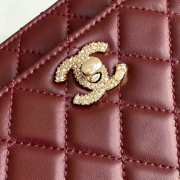 シャネル 2025年 WOC トップハンドルバッグ CHANEL トートバッグ 2way ショルダーバッグ レディース ゴールド金具 - 画像 (9)