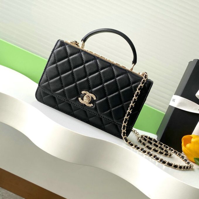 シャネル 2025年 WOC トップハンドルバッグ CHANEL トートバッグ 2way ショルダーバッグ レディース 黒