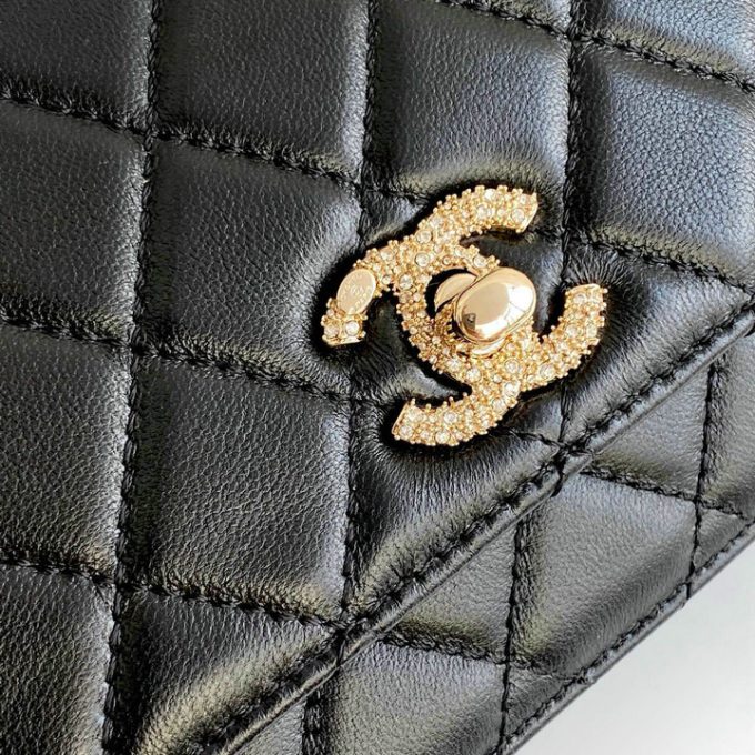 シャネル 2025年 WOC トップハンドルバッグ CHANEL トートバッグ 2way ショルダーバッグ レディース 黒 - 画像 (9)