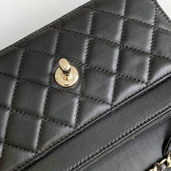 シャネル 2025年 WOC トップハンドルバッグ CHANEL トートバッグ 2way ショルダーバッグ レディース 黒 - 画像 (8)