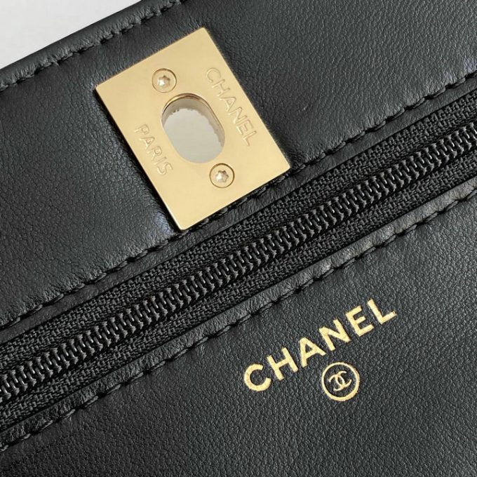 シャネル 2025年 WOC トップハンドルバッグ CHANEL トートバッグ 2way ショルダーバッグ レディース 黒 - 画像 (7)