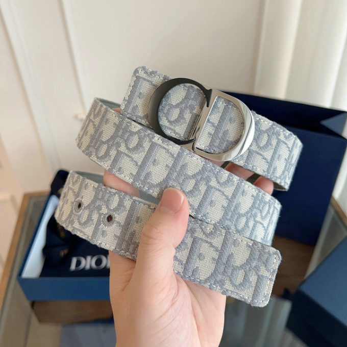 クリスチャンディオール 2025年 30 モンテーニュ CHRISTIAN DIOR リバーシブル ベルト 幅35mm レザー - 画像 (7)