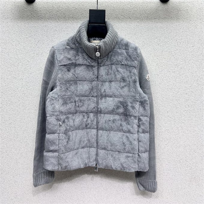 モンクレール ロングスリーブ ダウン 2025年 MONCLER ウールニット ジップジャケット アウターコート レディース - 画像 (4)
