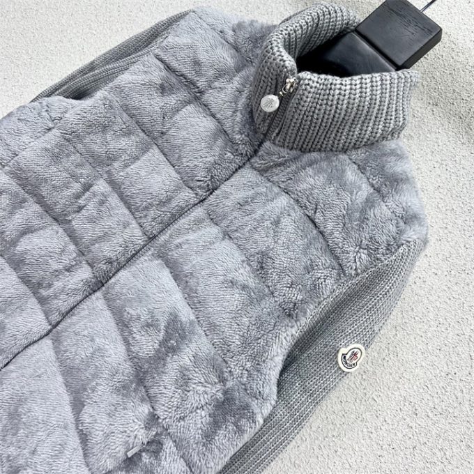 モンクレール ロングスリーブ ダウン 2025年 MONCLER ウールニット ジップジャケット アウターコート レディース - 画像 (5)