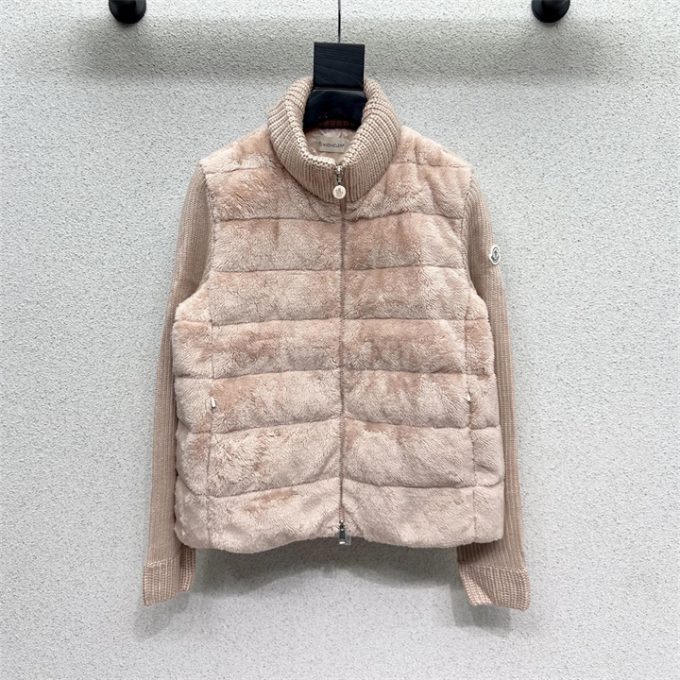 モンクレール ロングスリーブ ダウン 2025年 MONCLER ウールニット ジップジャケット アウターコート レディース - 画像 (6)