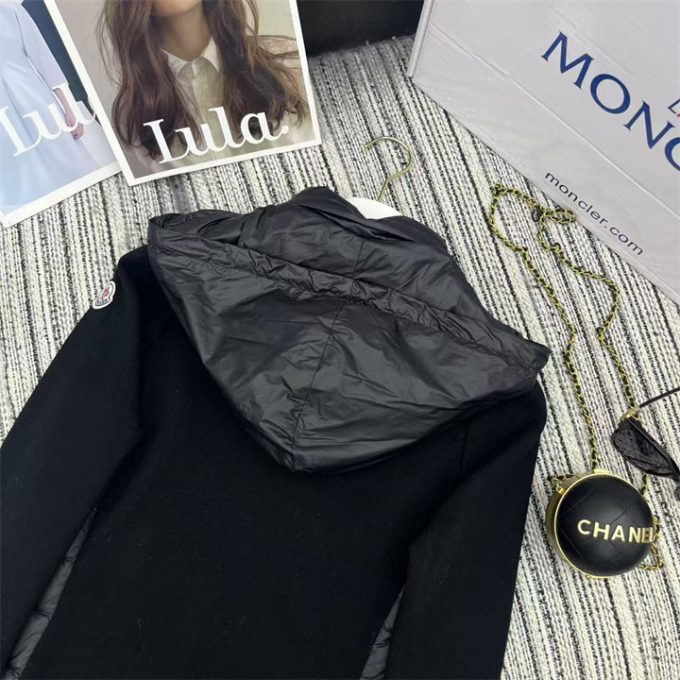 モンクレール ロングスリーブ ダウン 2025年 MONCLER ニット ジップジャケット フード付き アウターコート レディース - 画像 (11)
