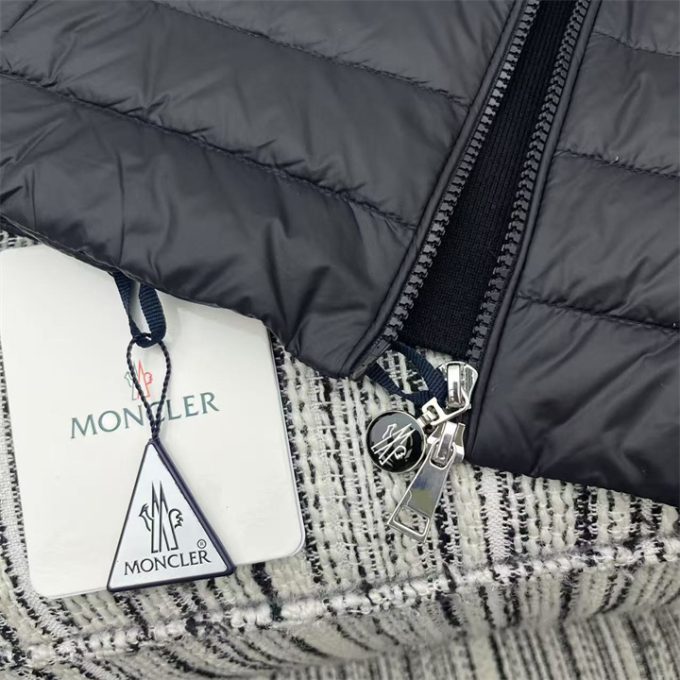 モンクレール ロングスリーブ ダウン 2025年 MONCLER ニット ジップジャケット フード付き アウターコート レディース - 画像 (12)