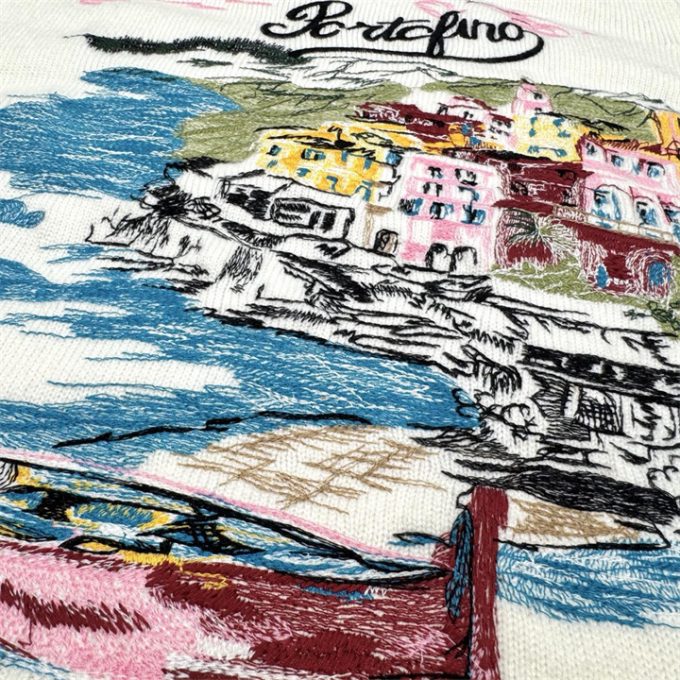 クリスチャンディオール ニットセーター 2025年 CHRISTIAN DIOR フラワー 刺繍 セーター ロングスリーブ ウールニット クルーネック レディース - 画像 (6)