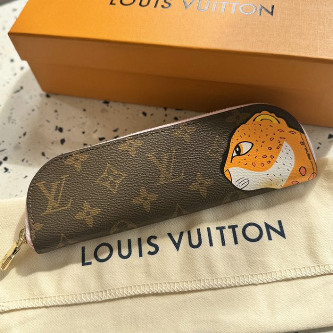 ルイヴィトン 2025年 ペンシルポーチ GI1111 LOUISVUITTON シャーロット ファブリック レザー - 画像 (3)