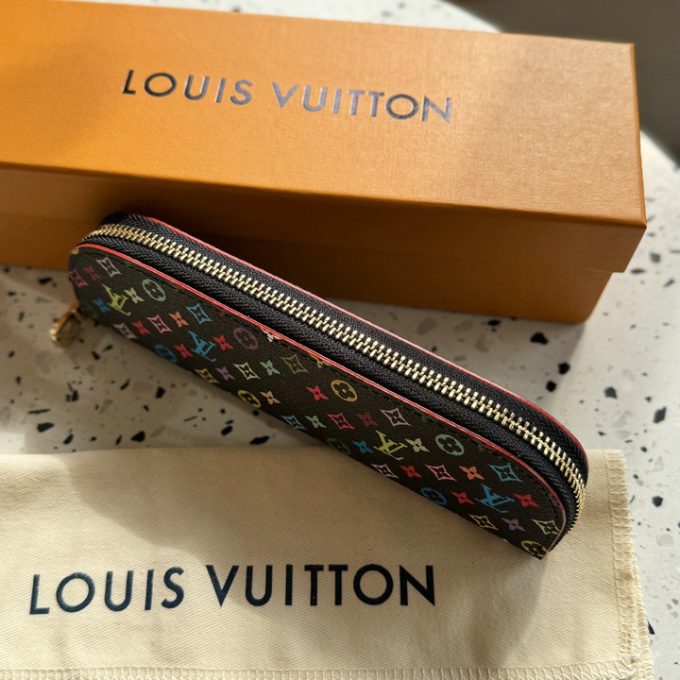 ルイヴィトン 2025年新作 ペンシルポーチ GI1303 LOUISVUITTON シャーロット ファブリック レザー マルチカラー - 画像 (9)