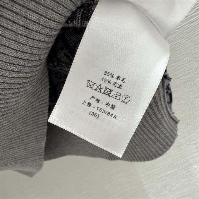 クリスチャンディオール カーディガン 2025年 DIOR ロングスリーブ ウールニット ジップジャケット アウターコート レディース - 画像 (9)