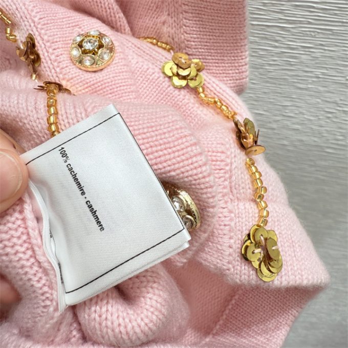シャネル カーディガン 2025年 CHANEL ノースリーブ カシミヤ ニットベスト タンクトップ クルーネック レディース - 画像 (9)