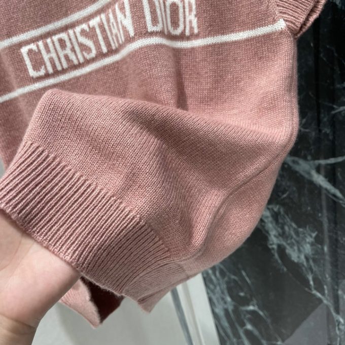 クリスチャンディオール セーター 2025年 DIOR フリルスリーブ ウールニット ショートスリーブ クルーネック レディース - 画像 (8)