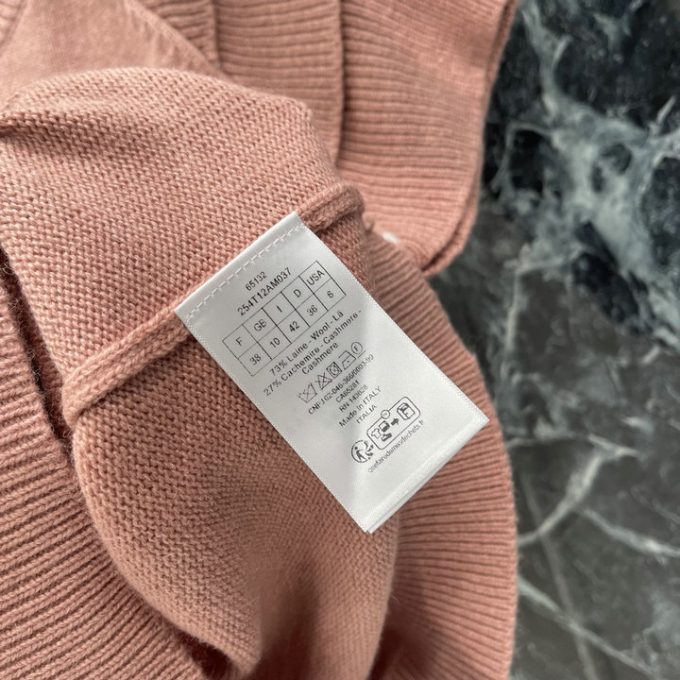 クリスチャンディオール セーター 2025年 DIOR フリルスリーブ ウールニット ショートスリーブ クルーネック レディース - 画像 (9)